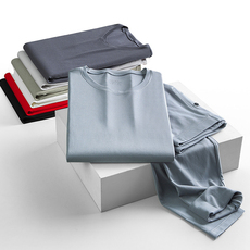 Комплект нижней одежды 中厚双面莫代尔男士圆领保暖内衣无痕薄款秋冬季打底秋衣秋裤套装 Wenplost