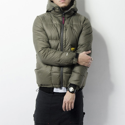 Winter trendy brand men's thickened hooded white duck down jacket youth short workwear warm anti-drilling down jacket