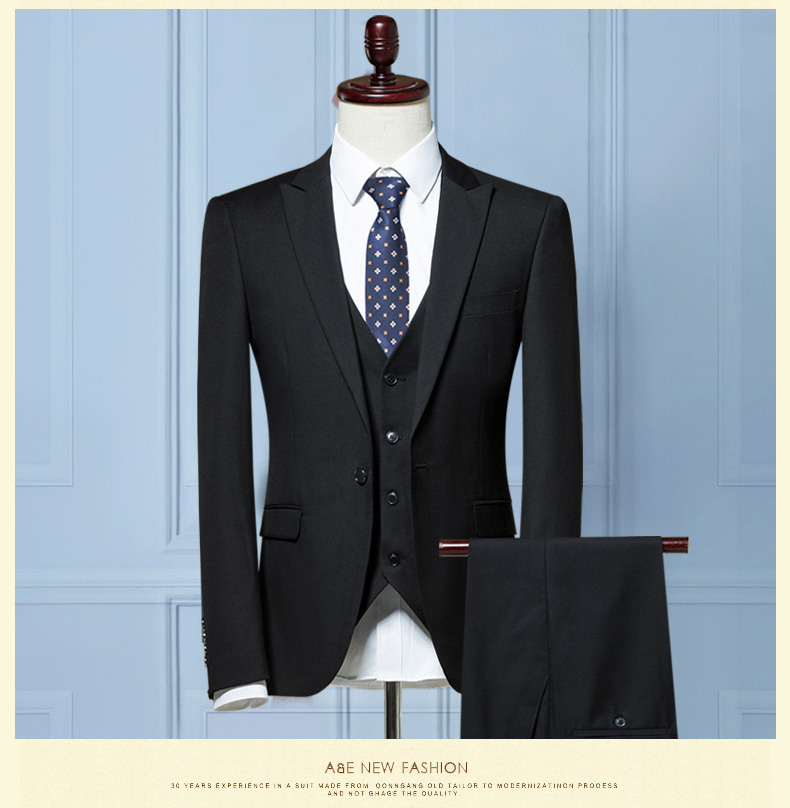Bộ đồ vest nam ba mảnh quần nam