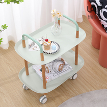 Mini movable side several corners a few corner living-room sofa cabinet bed head cabinet table creative home small family type cart tea table