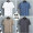 100% Cotton Set of 4 Solid Colors： White+Mist Blue+Khaki+Iron Grey