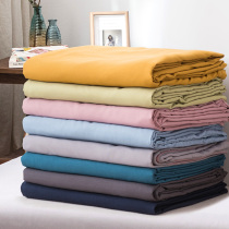 White embroidered bed sheet single piece dormitory solid color wind 150x200x230 meters student washed cotton single bed quilt