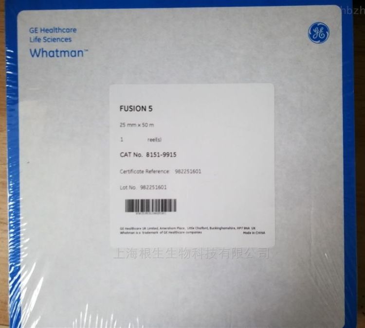WHATMAN思拓凡fusion 5胶体金滤纸8151-6621 8151-9915