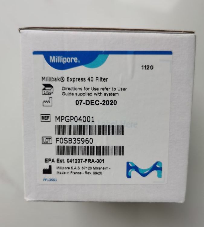 默克密理博Millipore水箱空气终端过滤器MPGP04001 TANKMPK01