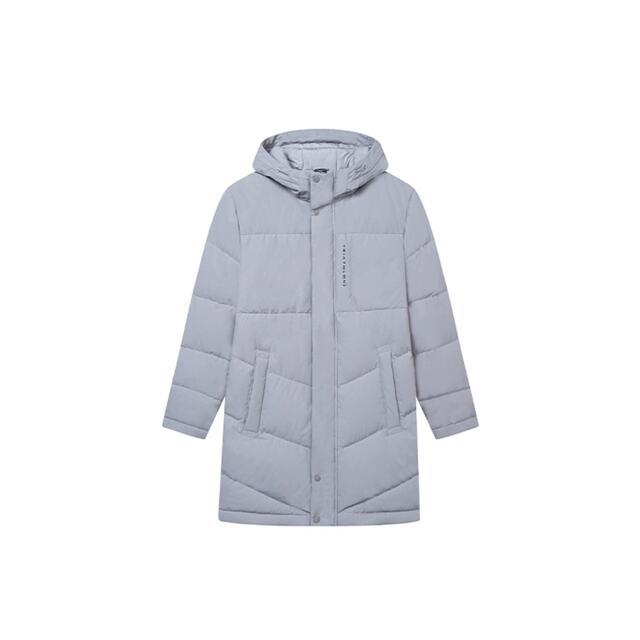 361 Degree Genuine Men's Mid-Length Down Jacket 2025 Winter New Sports Jacket Hooded Windproof Warm Top