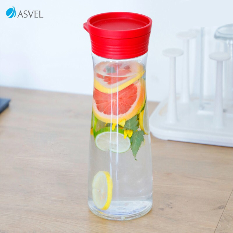 asvel Japan imported sealed cold water jug Summer cold water jug Plastic juice jug Portable high temperature resistant kettle