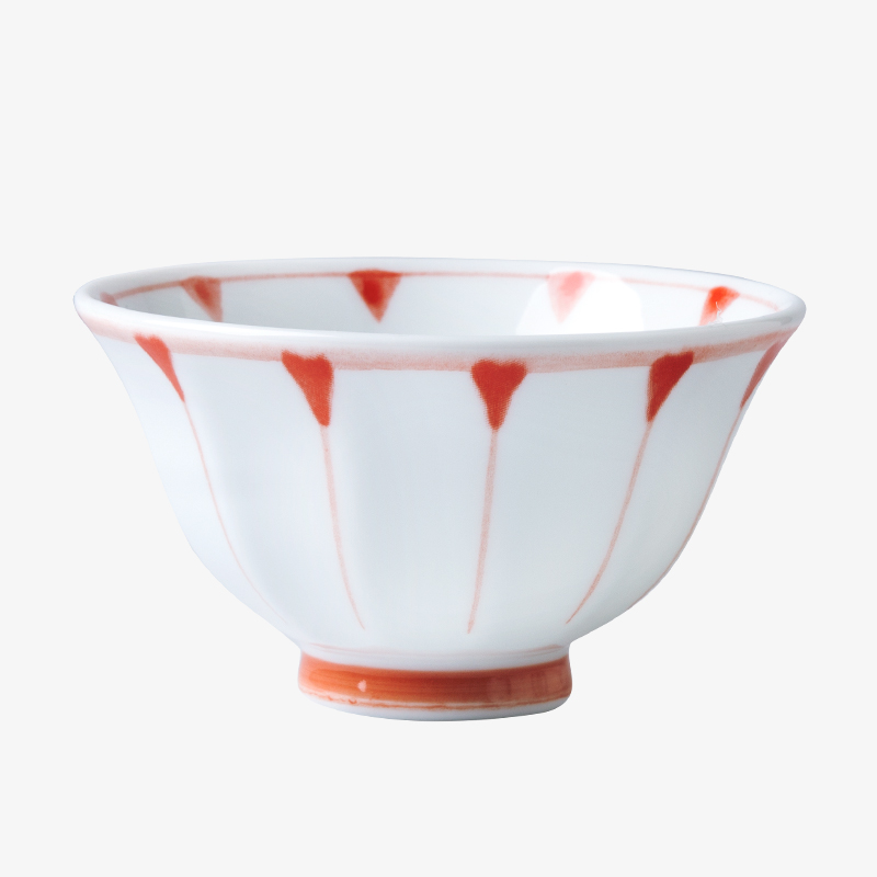 Household porcelain ceramics imported from Japan Japanese small bowl of rice bowls 4.5 inches tall bowl 丨 by 10 grass