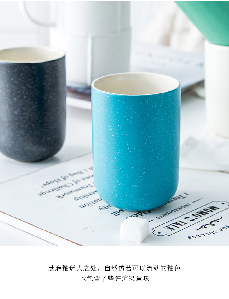 TaoDian cup ins contracted ceramic keller cup oatmeal mugs 丨 breakfast cup special clearance