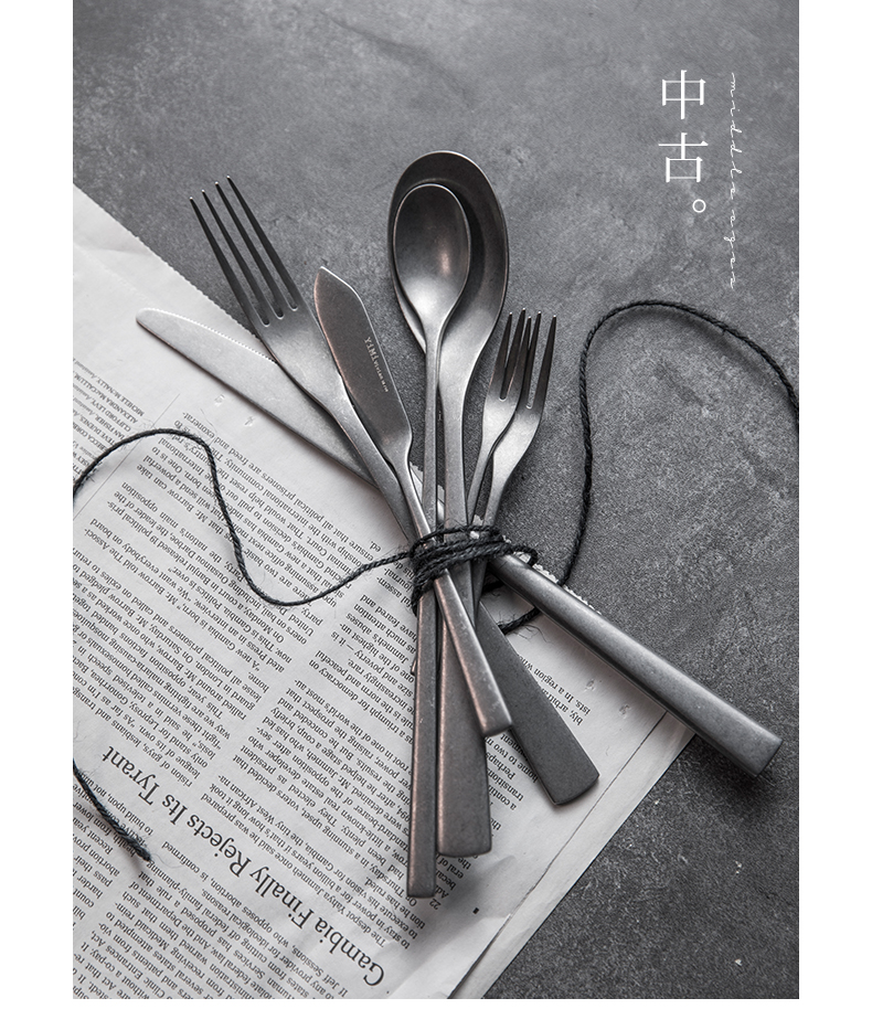 TaoDian household tableware suit wire drawing of stainless steel knife and fork spoon beefsteak the knife coffee spoon