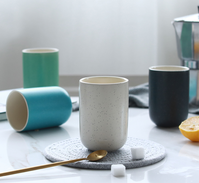 TaoDian cup ins contracted ceramic keller cup oatmeal mugs 丨 breakfast cup special clearance