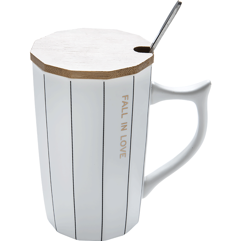 TaoDian mugs creative contracted Nordic ins wind lovers cup milk cup coffee cup with cover letters