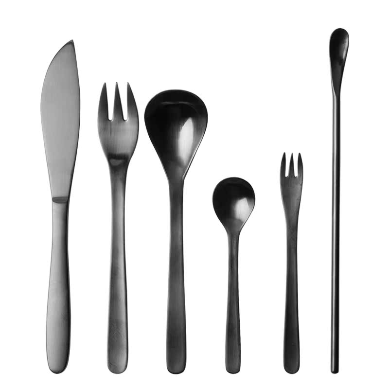 TaoDian creative household stainless steel western tableware European steak knife and fork set coffee spoon, fruit fork