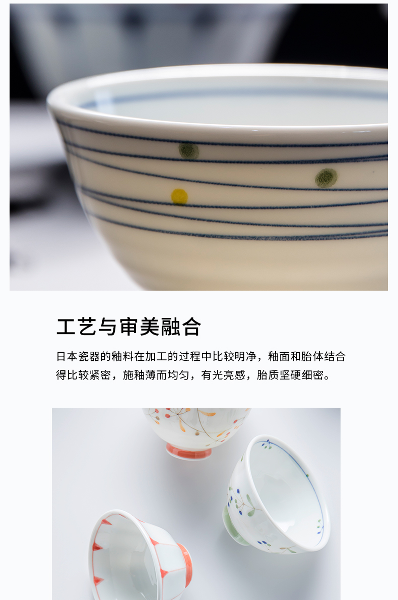 TaoDian creative Japanese imported from Japan and wind tableware bowls porringer household rice bowls tall your job