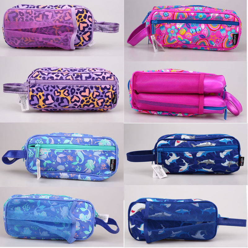 Australian smiggle handbag with netbag for children stationery bag