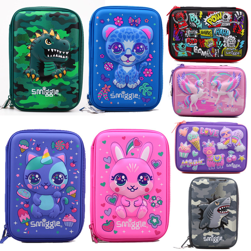 Australian smiggle Cardbox Elementary and high - capacity pencil box Ultra - quiet pencil bag