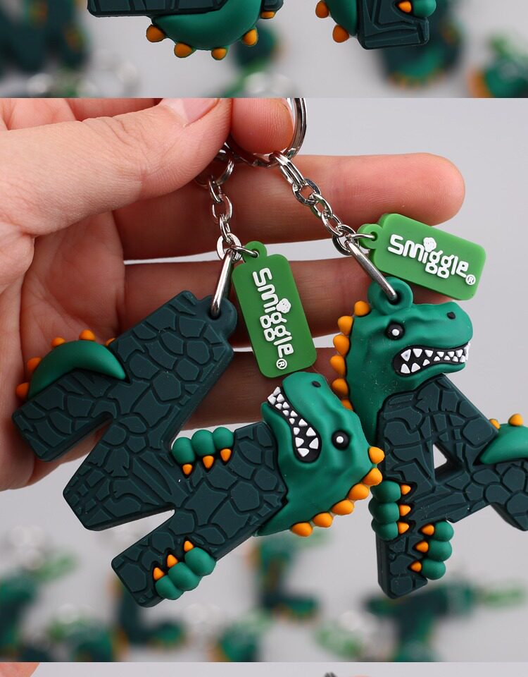 Брелок 澳洲smiggle绿色恐龙钥匙扣 Star Baby