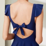 sisia Сексуальный купальник, юбка, V-образный вырез, изысканный стиль