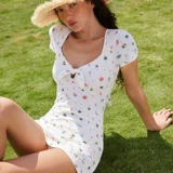 Купальник, цветочный принт, по фигуре, изысканный стиль