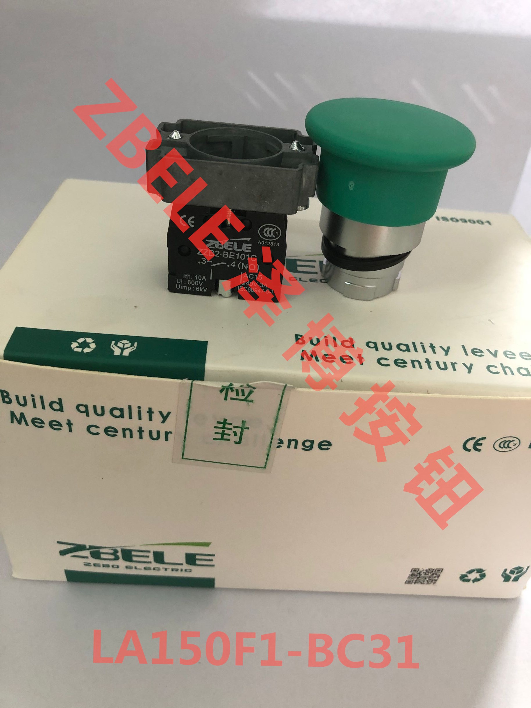 Zebo ZBELE LA150F1-BC31 mushroom head button R G (Schneider)