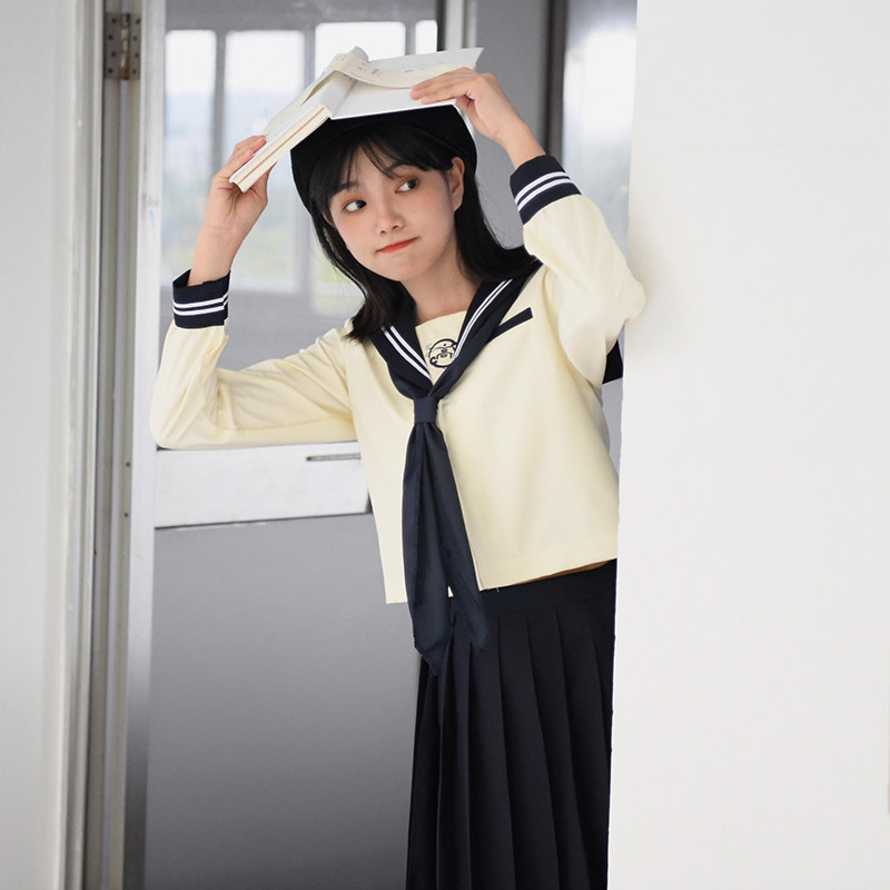 Japanese Women's Sailor Suit College Wind Capital Eugenics house Orthodox jk Uniform Pleated Skirt Set Spring and Summer