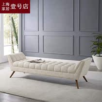 American velvet fabric bedroom bed tail stool light luxury ins living room coffee table stool stool casual stool clothing store shoe stool