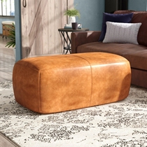 Italian light luxury leather sofa stool Nordic living room coffee table stool shopping mall rest stool pedal cloakroom shoe stool