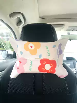 Creative car tissue box hanging car sanitary carton sun visor armrest strap fixing buckle multifunctional tissue cover