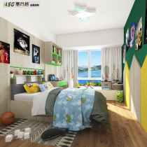 Huishang Hong Kong sub-sleeper overall private set to make modern minimalist body room design custom floating window desk frame