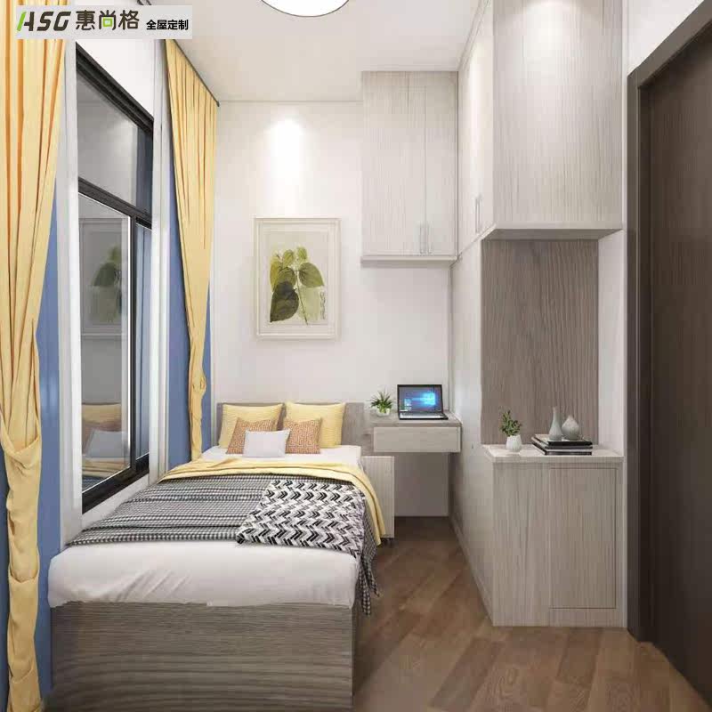 Huishang Hong Kong Full House Full House Furniture Custom Wardrobe Set Making Cabinet Master Sleeper Design Package Door-to-door Installation Warranty