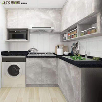 Huishang Hong Kong Full House Custom Kitchen Set Making Light Extravagant Cabinet Design 1: 1 Delivered Hanging Cabinet Quality High-end Solid Wood