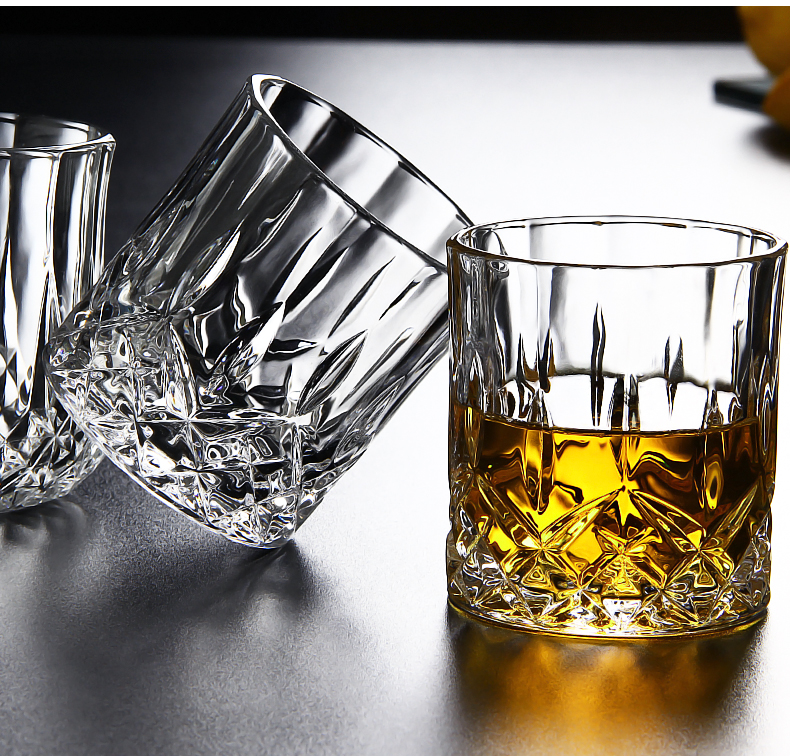 Hộ gia đình chì- miễn phí kính european whisky kính kim cương cốc bia mug yang li rượu vang đỏ ly rượu bộ