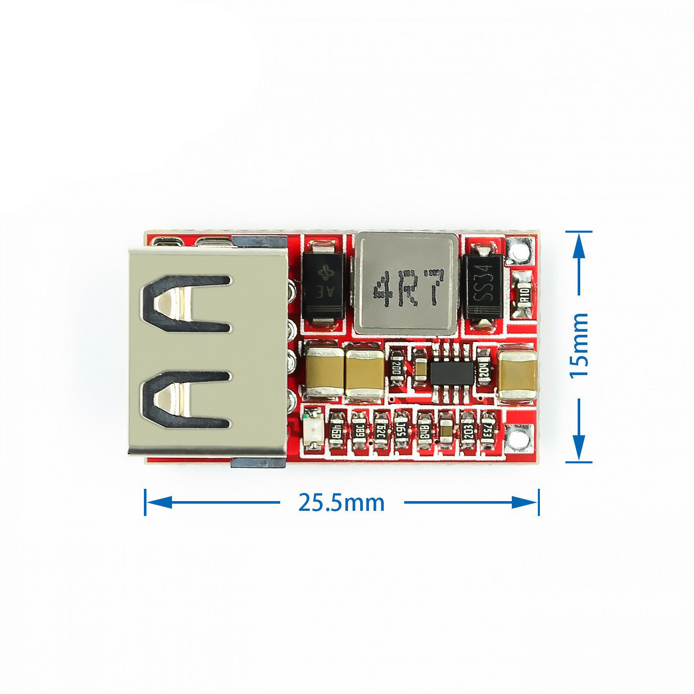 效率97.5% DC-DC降压模块 6-24V12V24V转5V3A 车载 USB手机充电器
