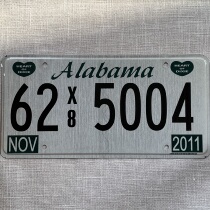 US license plate AlabamaAL Alabama 625004 film and television props vintage decoration foreign foreign brand