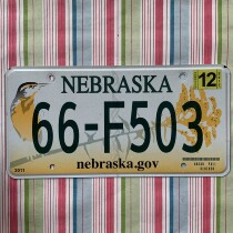 American license plate NebraskaNE Nebraska 66F503 foreign retro antique car decoration collection