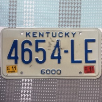 US license plate Kentucky Kentucky 4654-LE Highway culture Industrial tin painting bar decoration