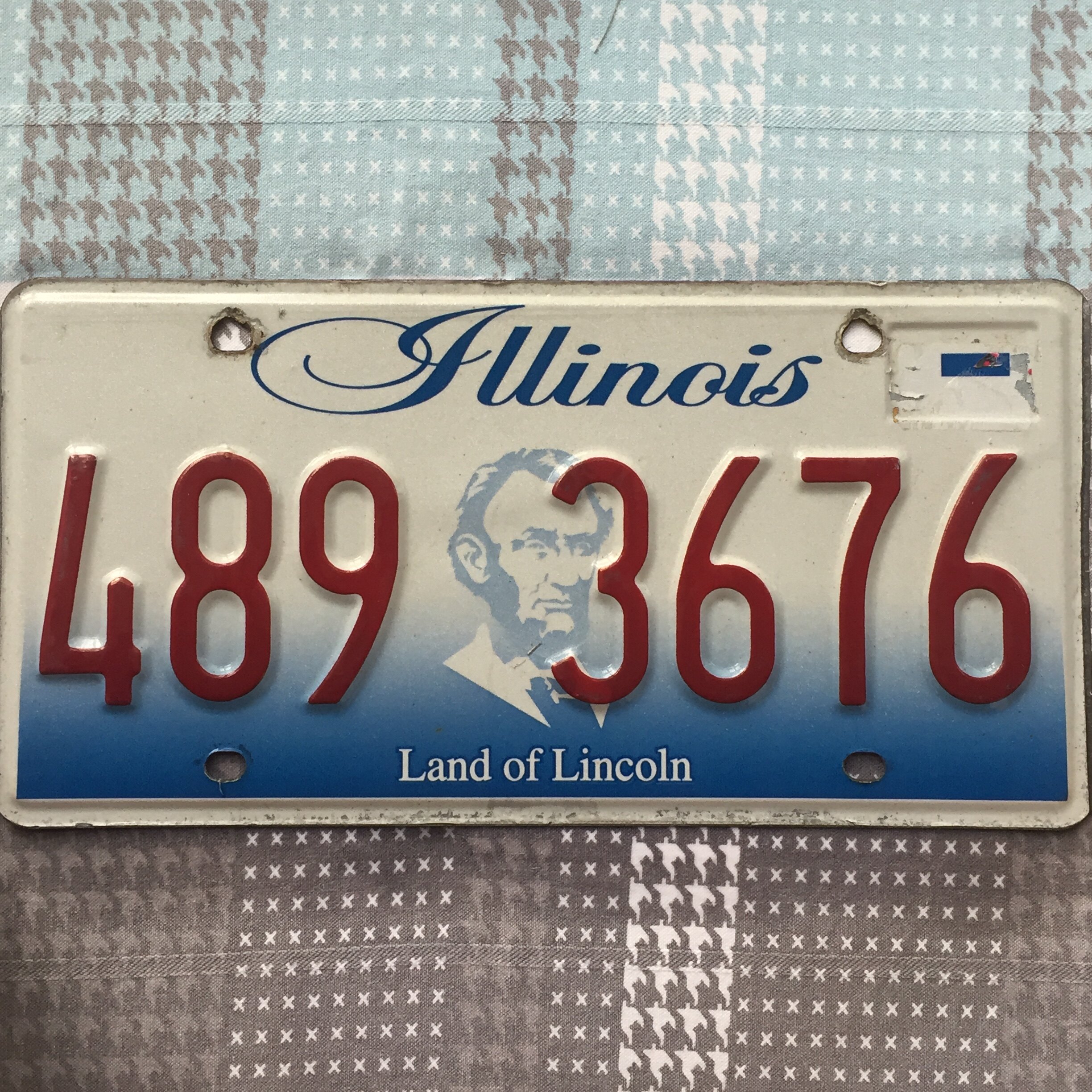 American license plate IllinoisILIllinois 4893676 foreign car culture decoration collection