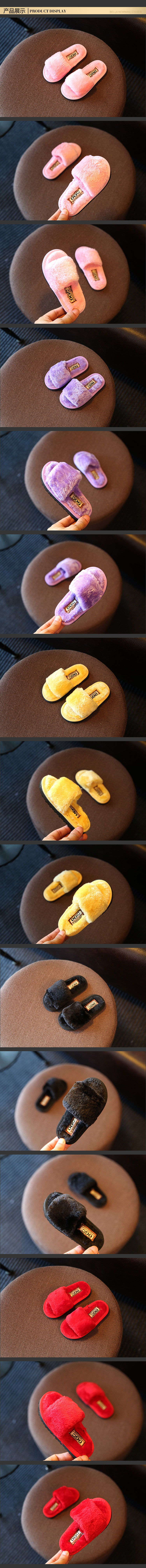 Pantoufles enfants en autre pour hiver - semelle mousse - Ref 1024066 Image 17