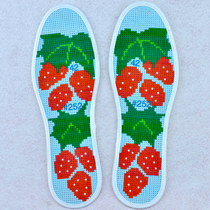  Aijaman 62019 new semi-finished printed cross-stitch insole six-layer cotton fabric for men and women