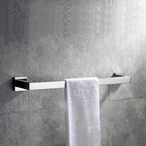 German contemporary 304 stainless steel non-hole towel rack towel single rod double rod bath towel toilet non-hole