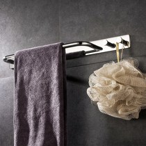 German contemporary towel ring 304 stainless steel towel hanging non-perforated bathroom clothes hook multifunctional toilet pendant