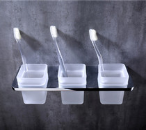 German contemporary three-person mouthwash Cup toilet wash cup bathroom family set toothbrush cup glass three cup holders