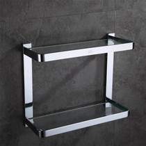 German contemporary all-copper storage rack contemporary double-glazed shelf multi-layer cosmetic rack bathroom hardware pendant