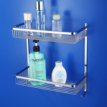 German contemporary toilet rectangular double-layer storage blue all copper shelf creative double-layer basket bathroom pendant