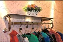 Clothing store display rack Stainless steel wall side hangers Wall hangers Womens store Childrens clothing store shelves Nakajima promotion