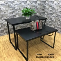 Clothing store flow table Bag display table Display stand Shelf window Nakajima high and low table Shoe rack Wrought iron mobile