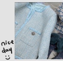 DORA2021ss Japan imported high-end Ted babyblue Healing Handmade Jacket