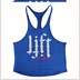 thể dục của nam giới vest in thể thao tinh khiết bông cá tính châu Âu và Hoa Kỳ burst bodybuilding đào tạo từ cơ bắp lỏng lẻo vai thô 