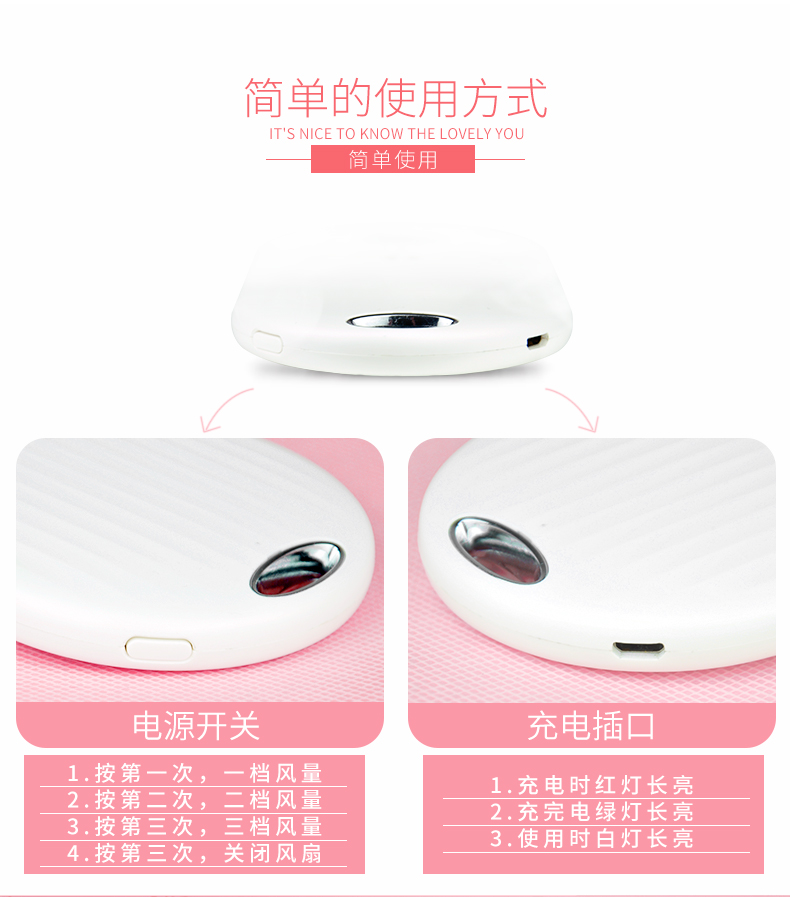 Quạt cầm tay mini Rongshida Quạt sạc USB sinh viên tiện dụng Quạt cầm tay tiện dụng quạt hơi nước nào tốt