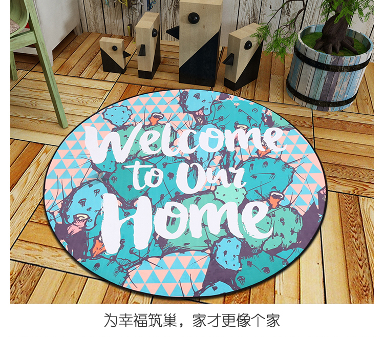 Ins Châu Âu và Mỹ flamingo vòng thảm phòng ngủ cloakroom trang điểm phân máy tính xoay ghế treo giỏ yoga mat thảm vintage