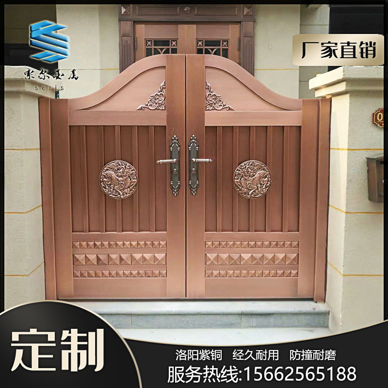 中式全铜仿古大门:穿越时空的典雅之美,如何打造你的专属铜艺宫殿?-压条-淘宝百科网